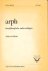 Arph: Kunstfilosofische ond...