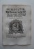 - Publicatie; Tot Renovatie van het verbodt/ dat niemandt eenig Graan/ in ongemerkte Zakken/ mag ter Molen brengen/ of doen brengen. Gearresteert den 7 September 1761.