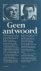 Huchel, Peter. - Geen antwoord.