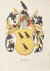  - [Heraldic coat of arms] Coloured coat of arms of the Bredius family, family crest, 1 p.