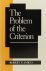 The problem of the criterion