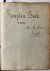 Manuscript cookbook ca 1850...