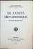 Paul Decoster - De L'Unité Métaphysique  épilogue philosophique
