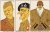 BEVRIJDINGSKAARTEN - 12 ansichtkaarten met karikatuurportretten van de geallieerde generaals. (Complete serie, 1945).