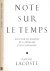Note sur le Temps: Essai su...