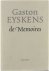 Gaston Eyskens - de memoires