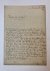  - [Manuscript BEAUMONT, VAN; HEGT, VAN HULST] Brief van J.J. van Beaumont aan zijn neef, d.d. Amsterdam 1747, over familiezaken, onder andere de geboorte van het kind van zijn jongste zuster: Huberta van Hulst, geb. 18 maart 1747. Zijn genealogi...