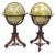 Cruchley, G.F.|GLOBES - A pair of very handsome early Victorian eighteen-inch Terrestrial and Celestial Library Globes