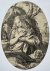 Hendrick Goltzius (1558-1617) - Antique print, engraving | Penitent Mary Magdalene with skull, published 1582, 1 p.