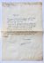  - [Manuscript, 1950] Brief van J.P. Coets de Bosson, d.d. Den Haag 1950, aan G. Halwasse betr. familiewapen De Bosson. Manuscript, 2 pag.