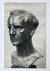  - [Photography, Theatre, Actor, 1960] Foto van de bronzen buste door L.H. Sondaar gemaakt van de acteur Eduard Verkade. Ca. 1960, 18x10 cm.