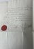[Original legal manuscript 1748] - Manuscript legal German 1747 | Original manuscript deed for mortgage of 30 Frankische Guilder with name Buttenheim dated 24.7.1747, 4 pp.