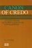 Canon of Credo. Een kritisc...