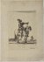 Stefano della Bella (1610-1664) - Antique print, etching, Military, Della Bella | Trumpeter on horseback (Trompetspeler te paard, Divers Exercices de Cavalerie [6]), published ca. 1650, 1 p.