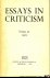 Essays in Criticism. A Quar...