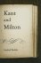 Sanford Budick - Kant and Milton
