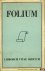 GUMBERT, H.L. ( redactie) / Diverse auteurs - Folium Librorum Vitae Deditum. Jaargang 1 - 1951, nummer 1/6