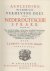 KATE, LAMBERT TEN. - Aenleiding tot de kennisse van het verhevene deel der Nederduitsche Sprake. [twee delen: FACSIMILE van de uitgave uit 1723]