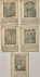 Christoffen van Sichem II (c.1581-1658) - Antique book illustrations | Ten Biblical illustrations [Bibels tresoor]/Tien bijbelse illustraties, published 1646, 5 pp.