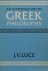 LUCE, J.V. - An introduction to Greek philosophy.