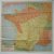 map. kaart. - Kompas van Frankrijk. Map of France during the 2nd world war.