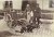 [Vintage photograph] - [Vintage photograph, ca 1910] Laitière Flamande (Contravention), Flemish Milkmaid, Antique dog cart, occupation woman, 1 p.
