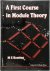 M. E. Keating - A First Course in Module Theory