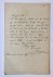  - [Manuscript 1895] Briefje van S. Sybenga, dd. provinciehuis (Groningen?) 1895, 8°, 1 pag manuscript.