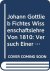 Johann Gottlieb Fichtes Wis...