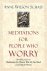 Anne Wilson Schaef - Meditations for People Who (May) Worry Too Much