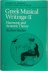 Greek Musical Writings: Vol...