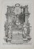  - [Antique print, etching] View of Utrecht and allegorical figures, published ca. 1750, 1 p.