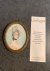  - Attractive miniature portrait of a woman with a hat with feathers and in beatiful dress painted on ivory.
