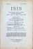 George Sarton - ISIS  International Review devoted to the History of Science and Civilization Quaterly Organ of the History of Science Society  N° 32, Vol IX (4)  March 1928