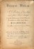 England: - Thesaurus Musicus. A collection of two, three, and four part songs. Several of them never before printed, to which are added from choice dialogues set to musick by the most eminent masters viz. Dr. Croft, H. Purcell, Eceles, Dr. Blow, Morly, L...