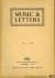 STRANGWAYS, A.H. Fox (Edited by) - Music & Letters. A Quarterly Publication. Volume 1, 1920