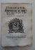  - Publicatie, Concerneerende het Billet/ tot het inslaan van heele/ en halve Tonnen Zeep. Gearresteert den 18 September 1760.