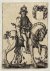 Anonymous (Bry, Jan Theodor de (1561-1623) [?]) - [Antique engraving, ca 1700] Man on a horse (originele gravure man op een paard), published ca 1700, 1 p.