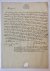  - [MANUSCRIPT VARELEN, VAN] Brief van J.E. van Varelen, Haarlem 1835, aan mr. W.H. Tydeman te Leiden. 4(: 1 p.