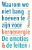 Waarom we niet bang hoeven ...