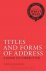 Titles and Forms of Address...