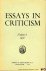 AA - Essays in Criticism. A Quarterly Journal of Literary Criticism. Volume 6, 1956.
