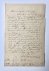  - [Manuscript 1843] Briefje van C.E.(?) E.(?) C. van Hall, d.d. 1843, aan W.D.Sweijs, manuscript, 1 pag.