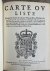 Carte ov Liste, Contenant l...