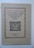  - Fêtes données en 1920 à Anvers et à Tours à l'occasion du quatrième centenaire de la naissance de Chr. Plantin; discours et séances.