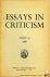 AA - Essays in Criticism. A Quarterly Journal of Literary Criticism. Volume 10, 1960.