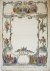 Hendrik Numan (1736-1788) - [Wenskaart / Wish Card, 1750] Hand colored blank decorative card with scenes from the New Testament, published ca. 1750, 1 p.