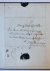VUGHT, MARTINI - [Manuscript 1843] Brief van H.B. Martini, d.d. Vught 1843, aan mr. A. van Gennep, Minister van Staat te ‘s Gravenhage. Manuscript, 4°. 1 p. met afdruk van lakcachet.
