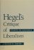Hegel's Critique of Liberal...
