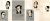 (KNIPKUNST) - 29 karikaturen van Nederlandse politici, met de schaar geknipt uit zwart papier en op witte of grijze kaarten geplakt. Ca. 1960-1965.